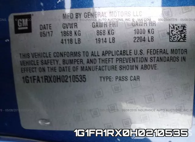 1G1FA1RX0H0210535 фото 10