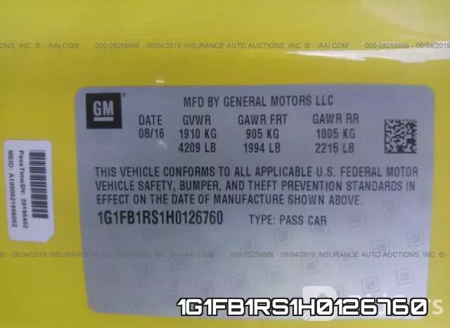 1G1FB1RS1H0126760 фото 10