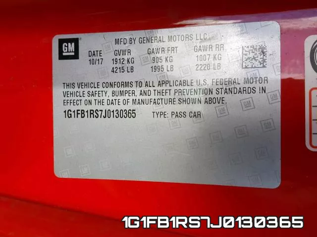 1G1FB1RS7J0130365 фото 2