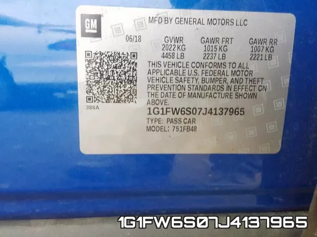 1G1FW6S07J4137965 фото 2