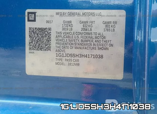 1G1JD5SH3H4171038 фото 10