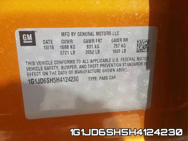 1G1JD6SH5H4124230 фото 2