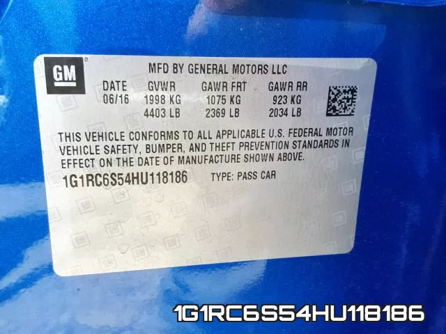 1G1RC6S54HU118186 фото 2