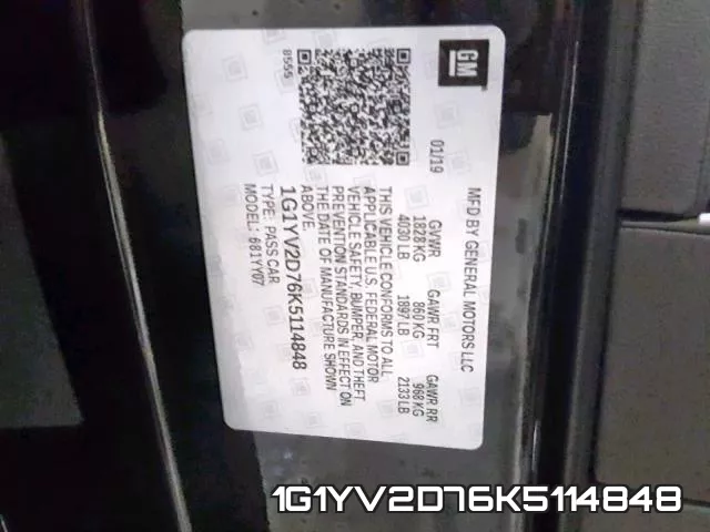 1G1YV2D76K5114848 фото 2