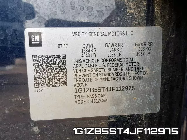 1G1ZB5ST4JF112975 фото 2
