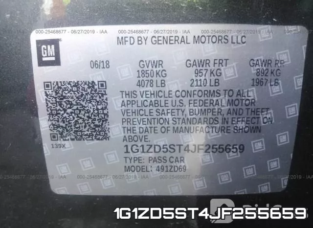 1G1ZD5ST4JF255659 фото 10