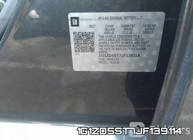 1G1ZD5ST7JF139114 фото 10