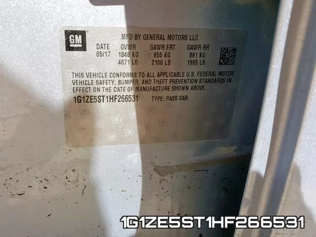 1G1ZE5ST1HF266531 фото 2