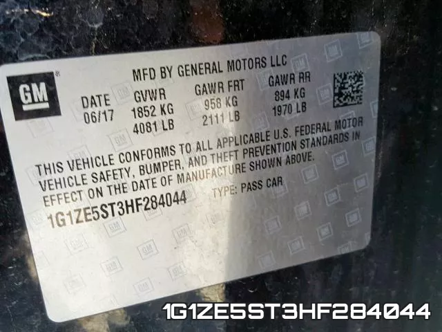1G1ZE5ST3HF284044 фото 2