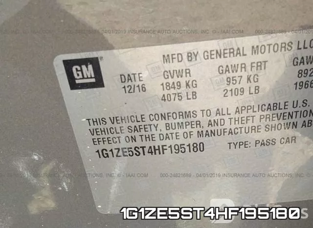 1G1ZE5ST4HF195180 фото 10