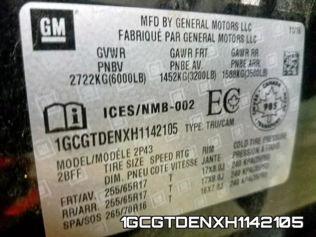 1GCGTDENXH1142105 фото 2