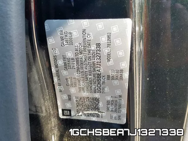 1GCHSBEA7J1327338 фото 2