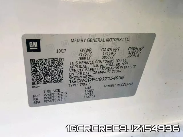 1GCRCREC9JZ154936 фото 2