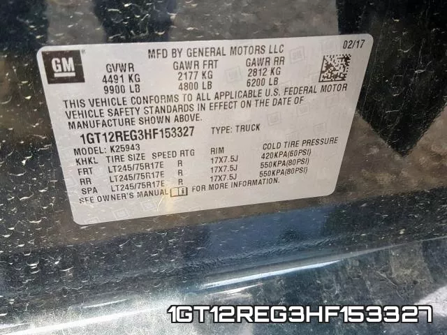 1GT12REG3HF153327 фото 2