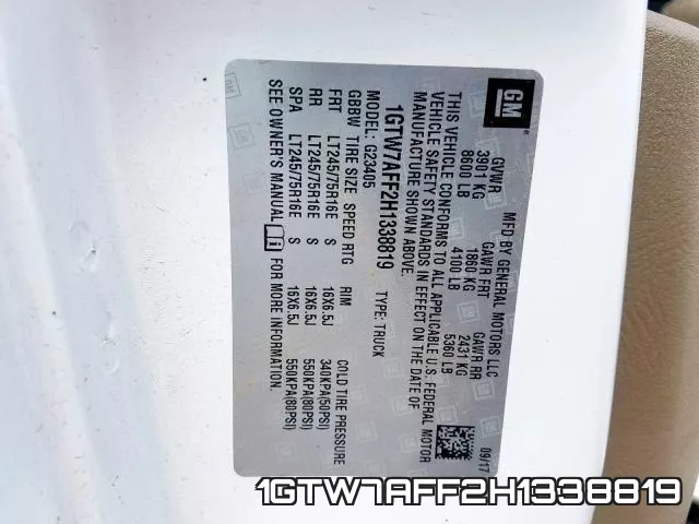 1GTW7AFF2H1338819 фото 2