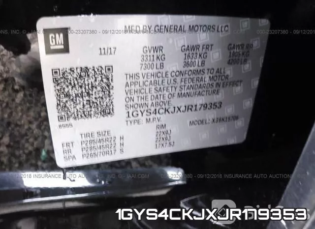 1GYS4CKJXJR179353 фото 10