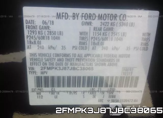 2FMPK3J87JBC38065 фото 10