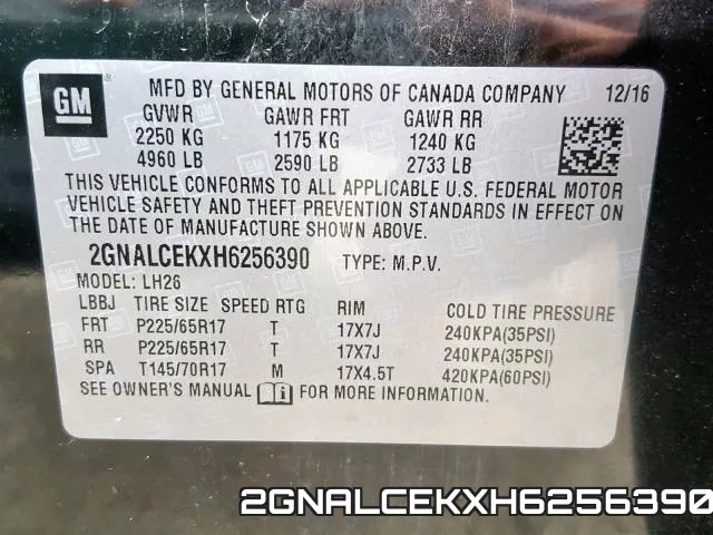 2GNALCEKXH6256390 фото 2