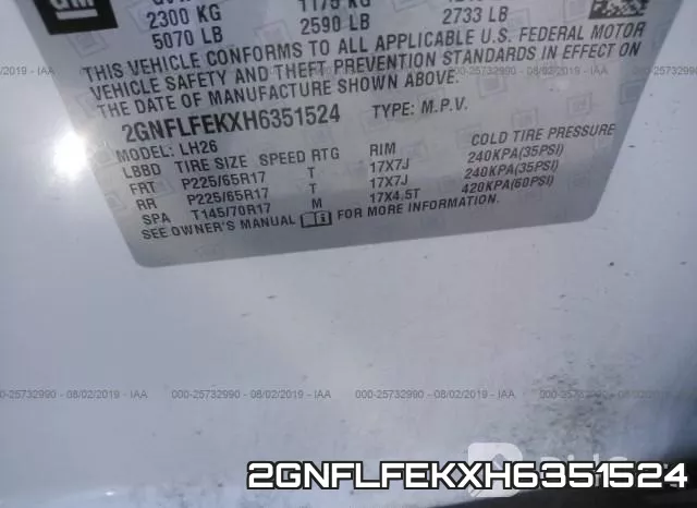 2GNFLFEKXH6351524 фото 10