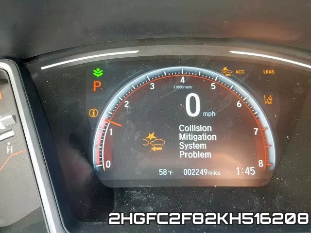 2HGFC2F82KH516208 фото 9