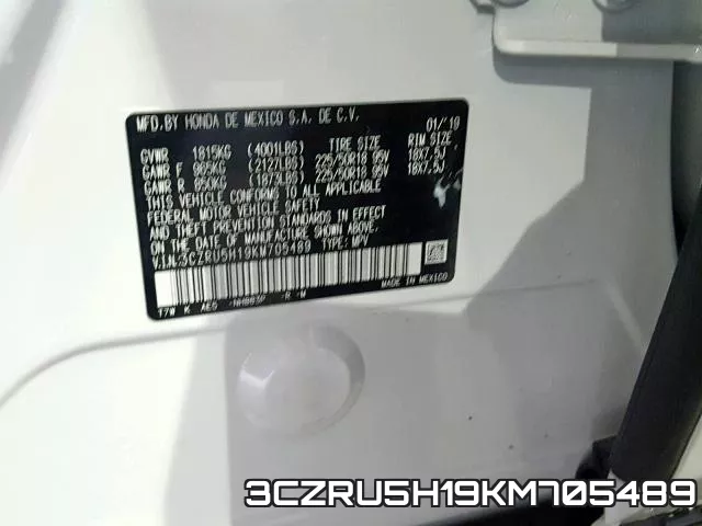 3CZRU5H19KM705489 фото 2