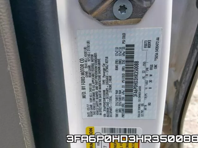 3FA6P0HD3HR350088 фото 2