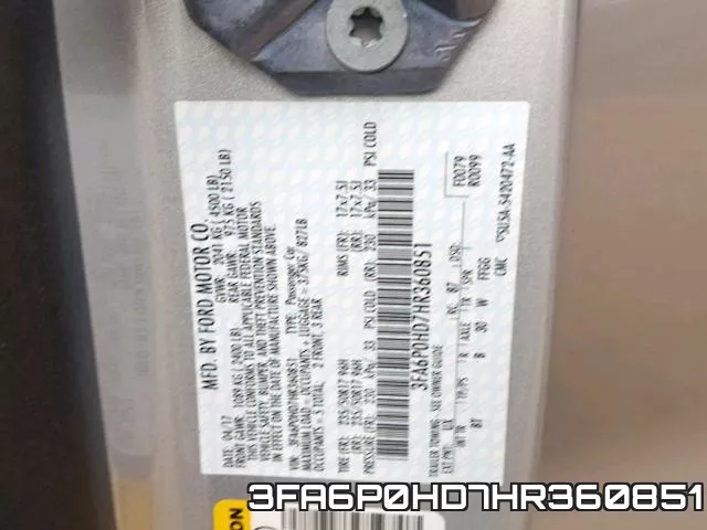 3FA6P0HD7HR360851 фото 2