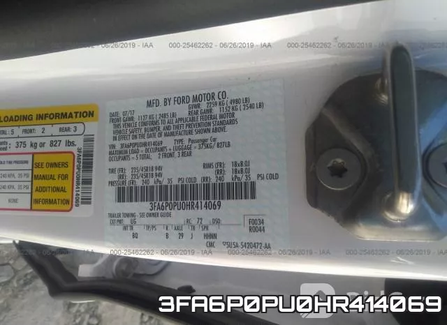 3FA6P0PU0HR414069 фото 10