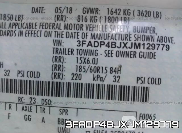 3FADP4BJXJM129779 фото 10
