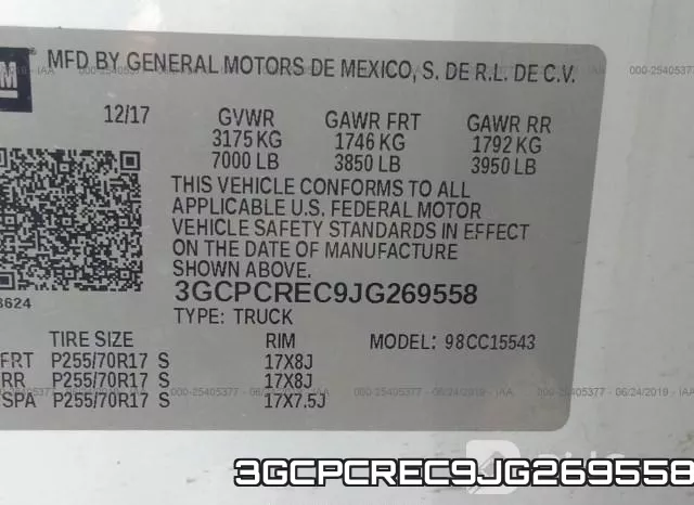 3GCPCREC9JG269558 фото 10