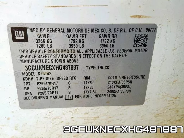 3GCUKNECXHG487887 фото 2