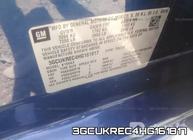 3GCUKREC4HG161817 фото 10