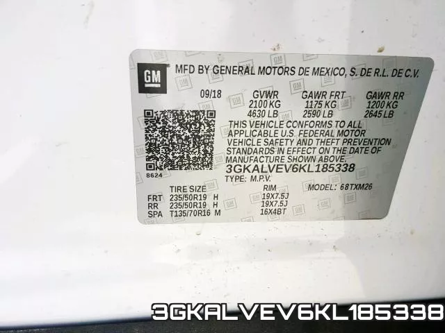 3GKALVEV6KL185338 фото 2