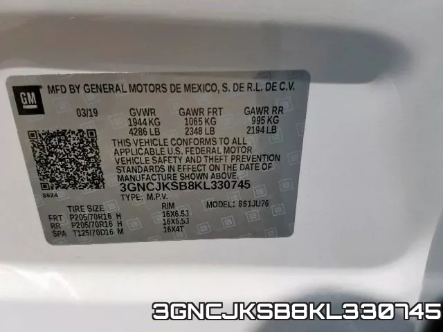 3GNCJKSB8KL330745 фото 2
