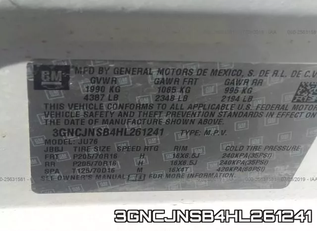 3GNCJNSB4HL261241 фото 10