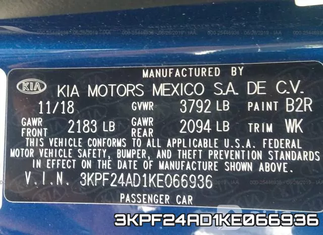 3KPF24AD1KE066936 фото 10