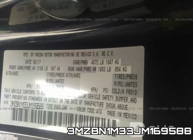 3MZBN1M33JM169588 фото 10