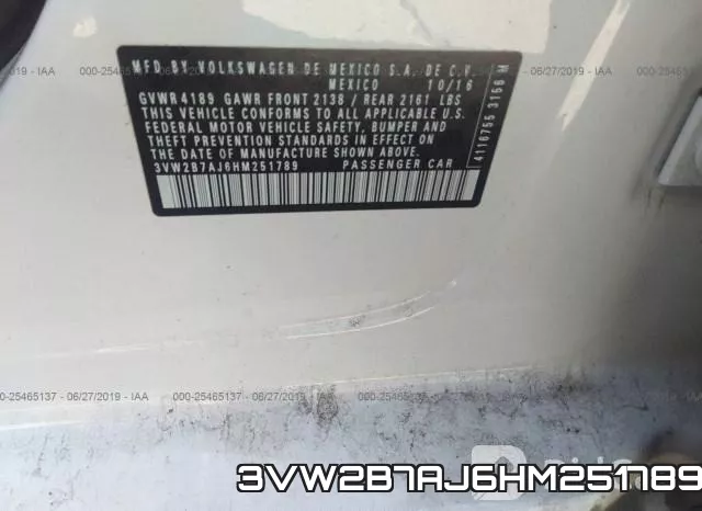 3VW2B7AJ6HM251789 фото 10