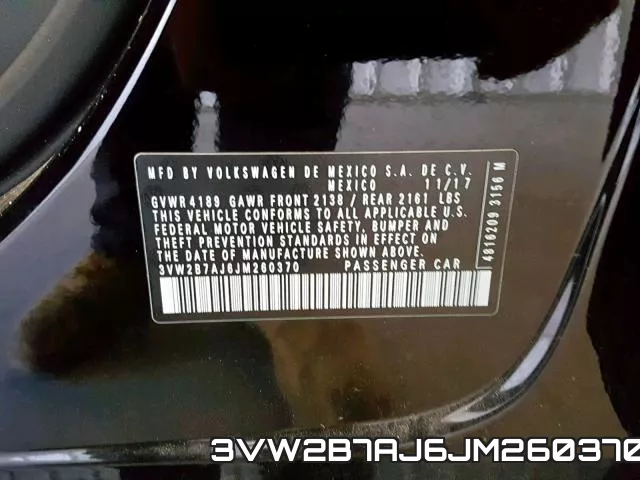3VW2B7AJ6JM260370 фото 2