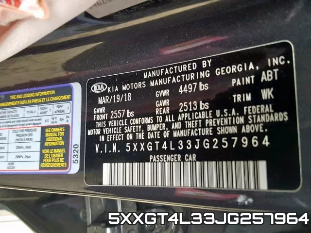 5XXGT4L33JG257964 фото 2