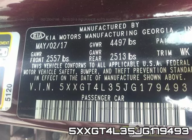 5XXGT4L35JG179493 фото 10