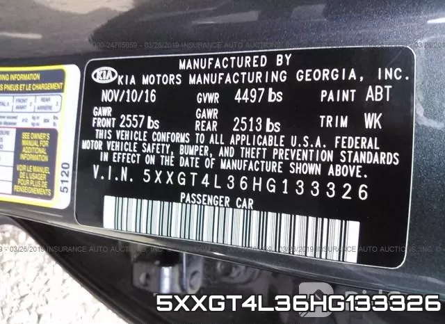 5XXGT4L36HG133326 фото 10