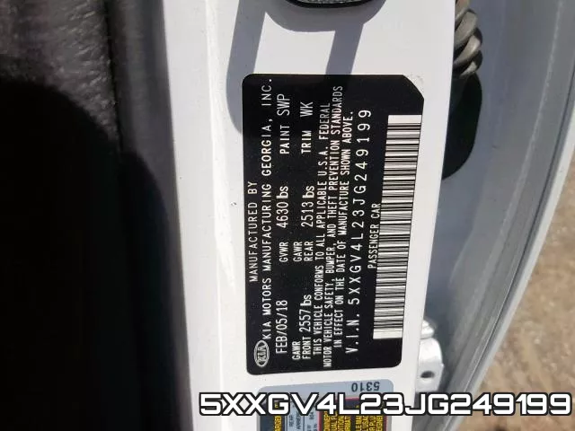 5XXGV4L23JG249199 фото 2