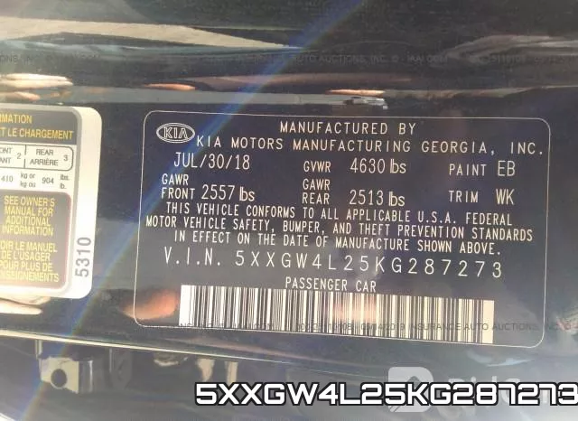 5XXGW4L25KG287273 фото 10