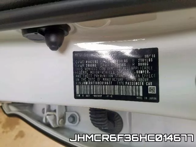 JHMCR6F36HC014677 фото 2