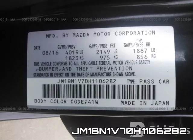JM1BN1V70H1106282 фото 10