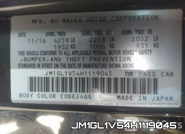 JM1GL1V54H1119045 фото 10