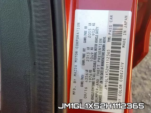 JM1GL1X52H1112365 фото 2