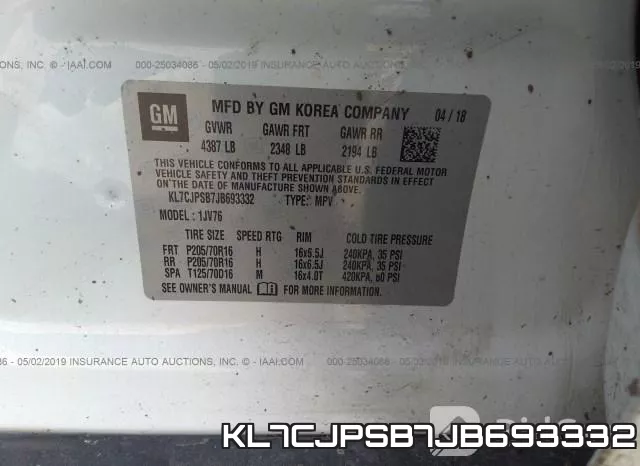 KL7CJPSB7JB693332 фото 10