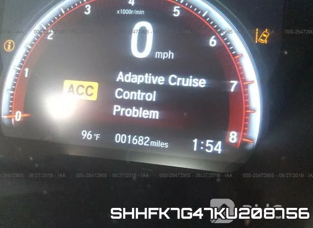 SHHFK7G47KU208756 фото 8